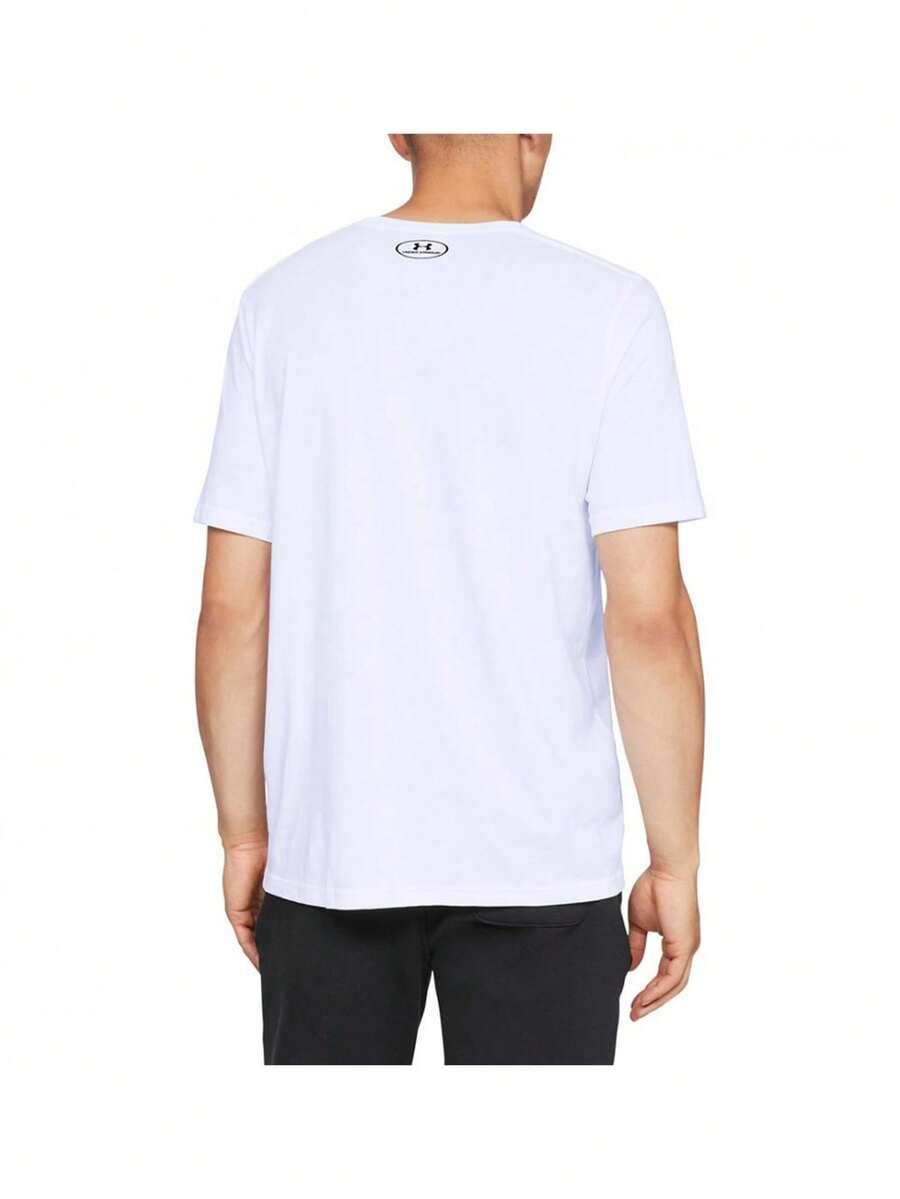 biały t-shirt okrągły dekolt