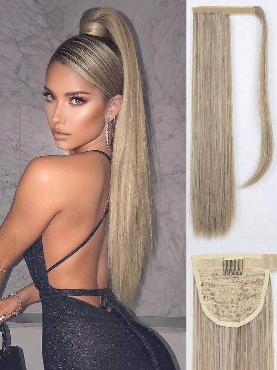 włosy syntetyczne blond kucyk