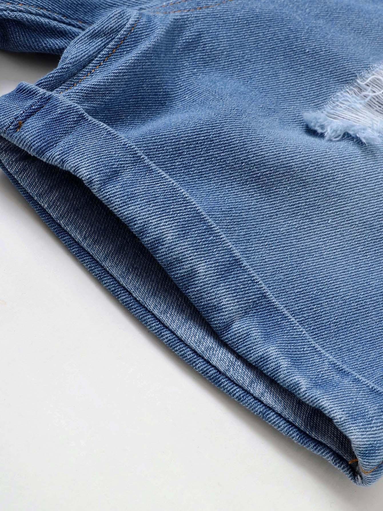NIEBIESKIE SPODENKI JEANS 