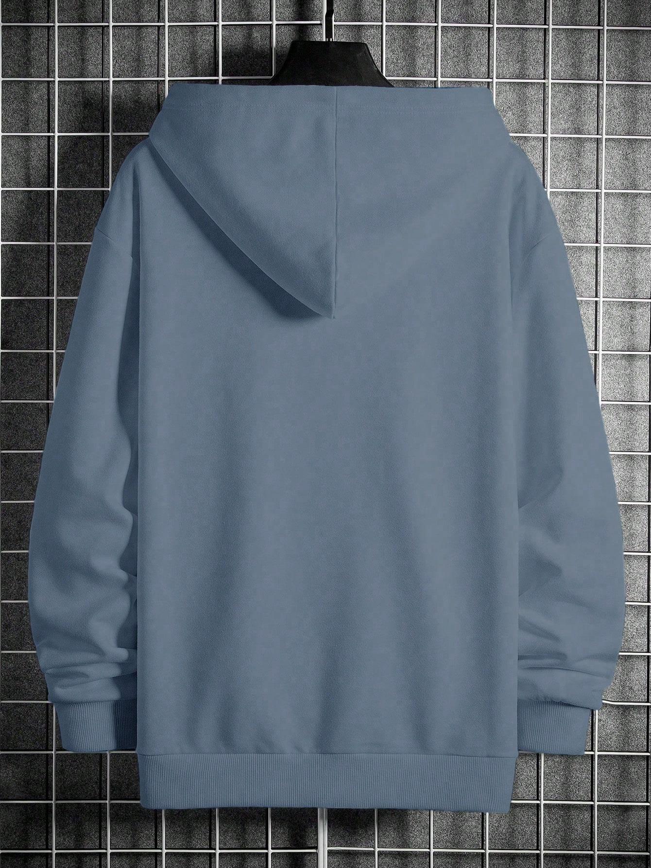 NIEBIESKA BLUZA KAPTUR 