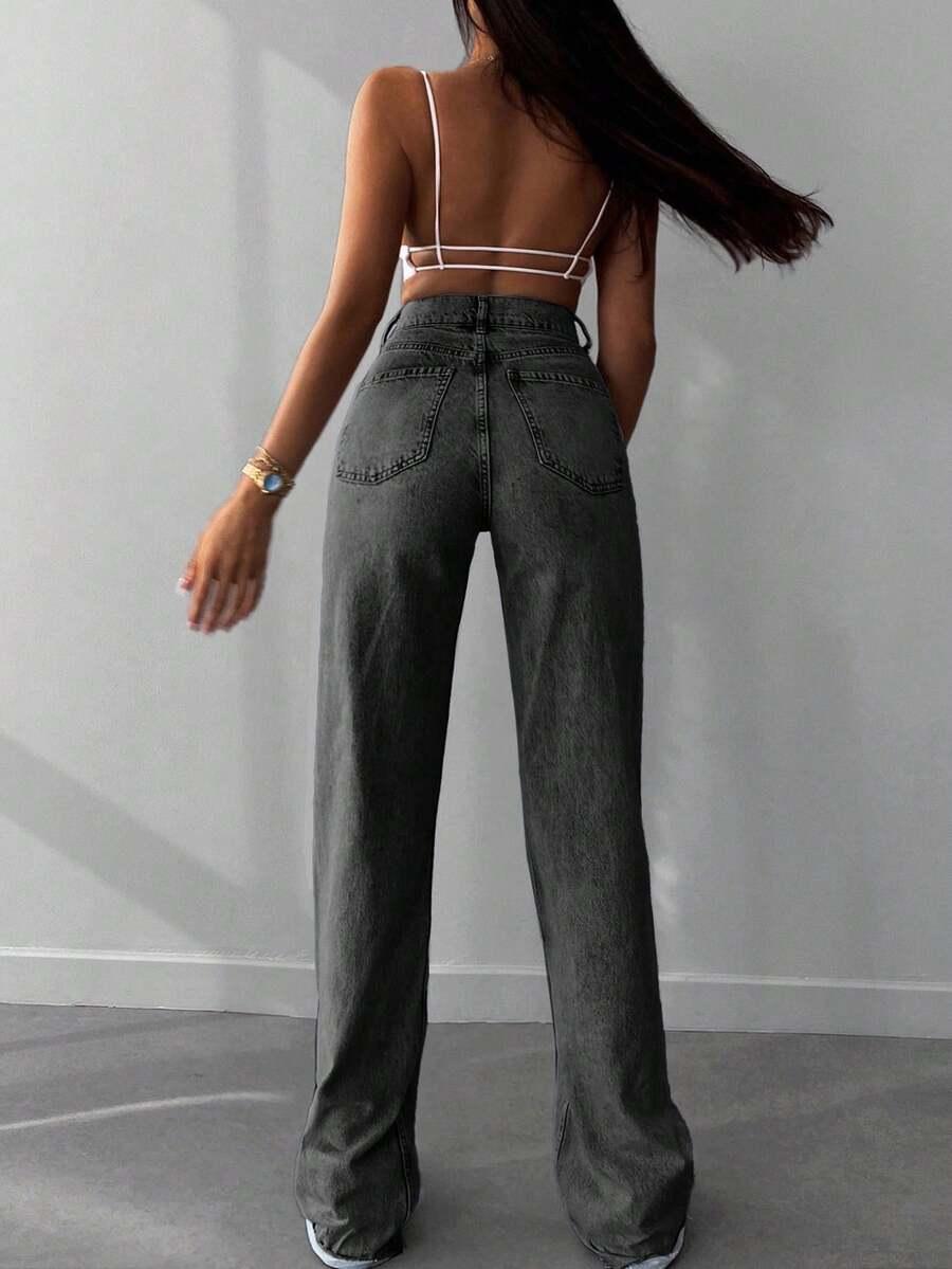 SPODNIE JEANS WYSOKI STAN