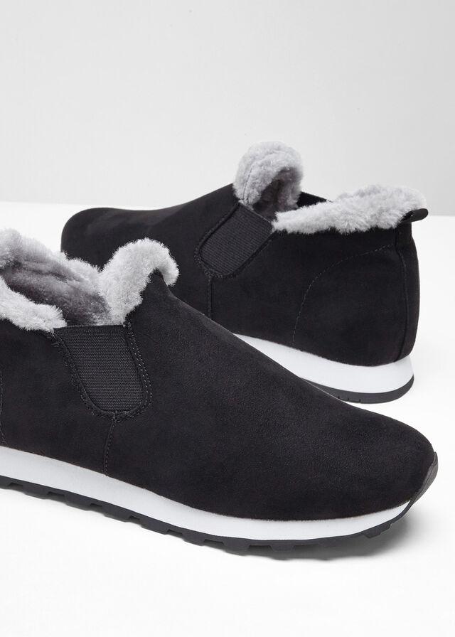 Sneakersy wsuwane z ociepleniem