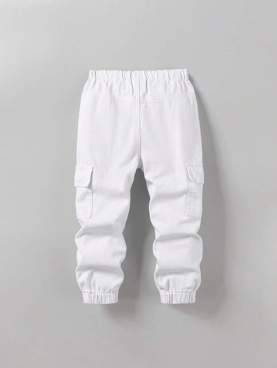 BIAŁE SPODNIE JEANS