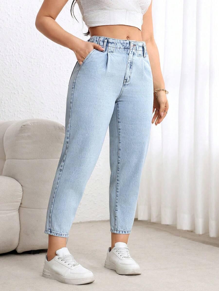 NIEBIESKIE SPODNIE JEANS 