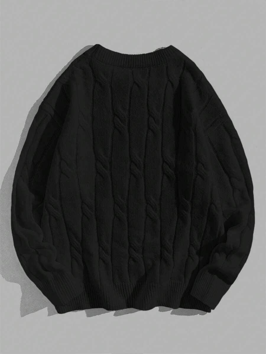 CZARNY SWETER SPLOT BASIC