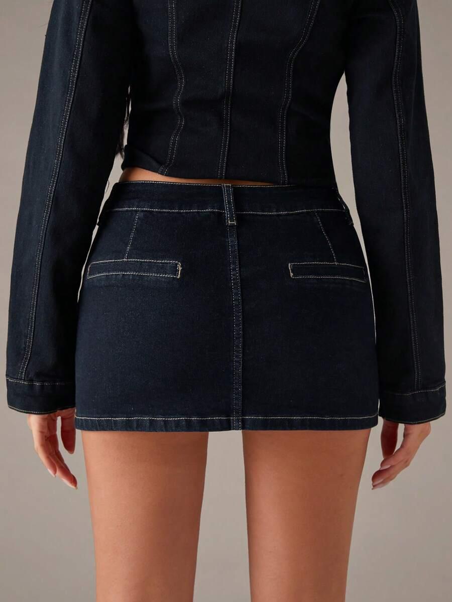 jeansowa spódnica mini 