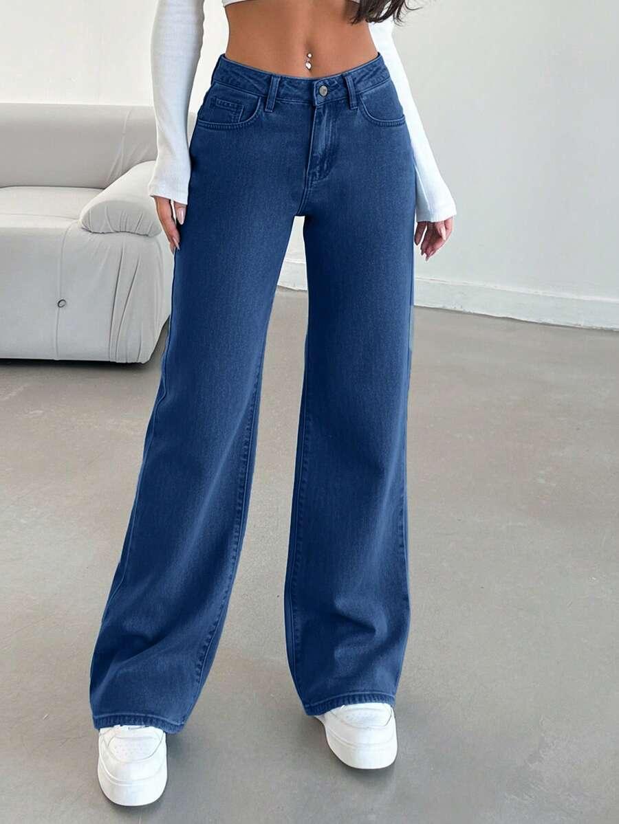 NIEBIESKIE SPODNIE JEANS