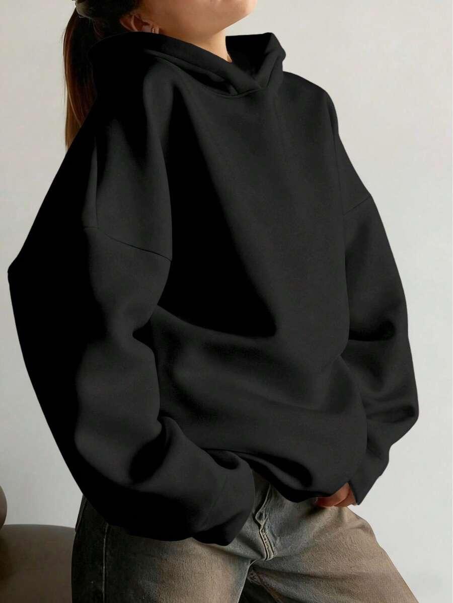 CZARNA BLUZA KAPTUR 