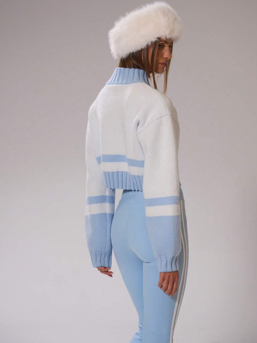 SWETER PÓŁGOLF WZÓR