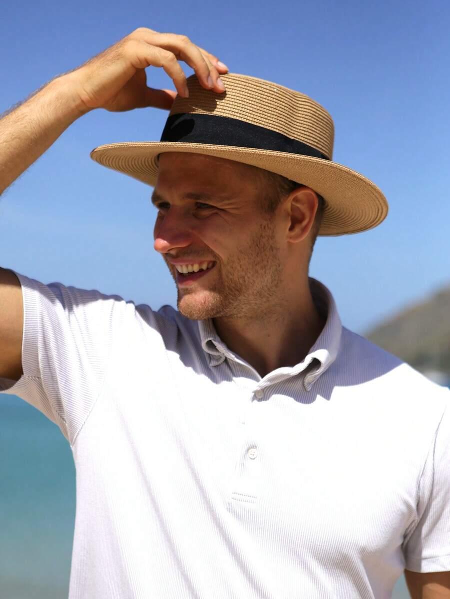 BEŻOWY KLASYCZNY KAPELUSZ 