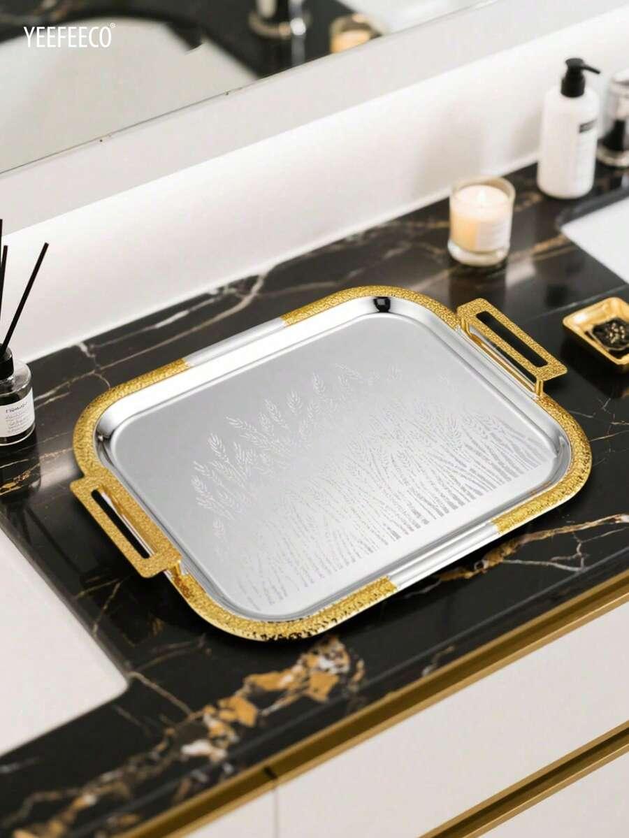 metalowa taca kuchenna zdobienie