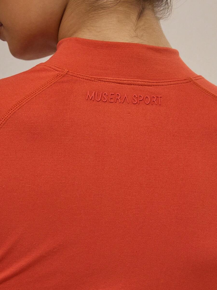 krótka pomarańczowa bluza sportowa zip