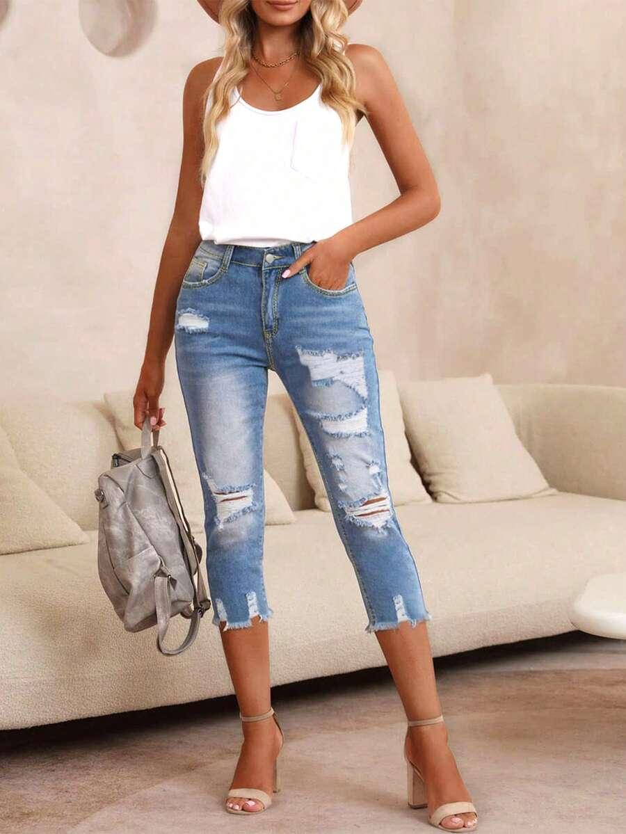 NIEBIESKIE SPODENKI JEANS