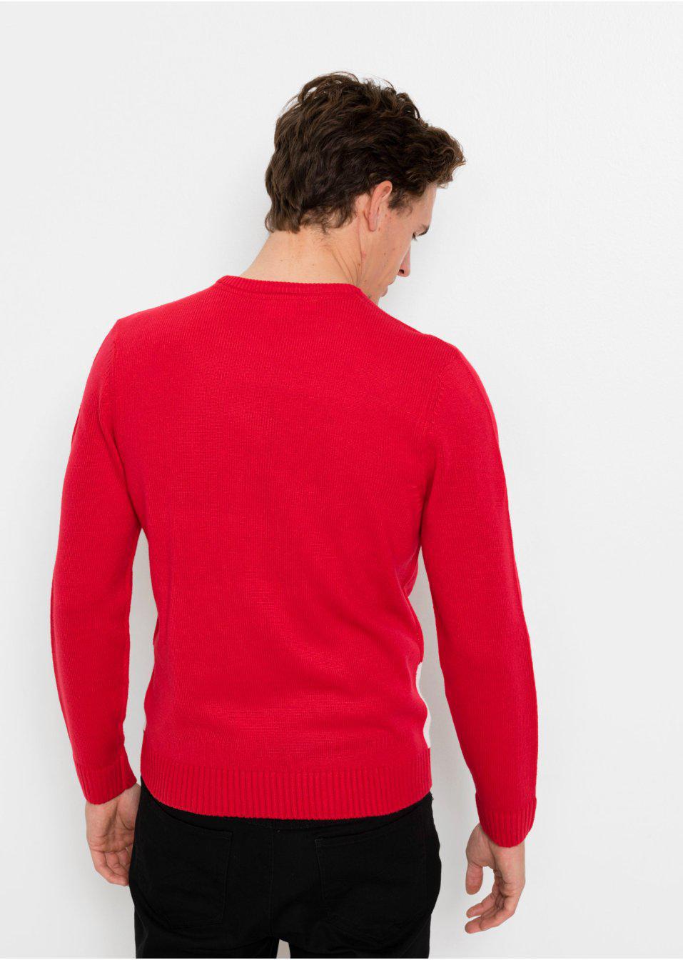 SWETER ZE ŚWIĄTECZNYM NADRUKIEM