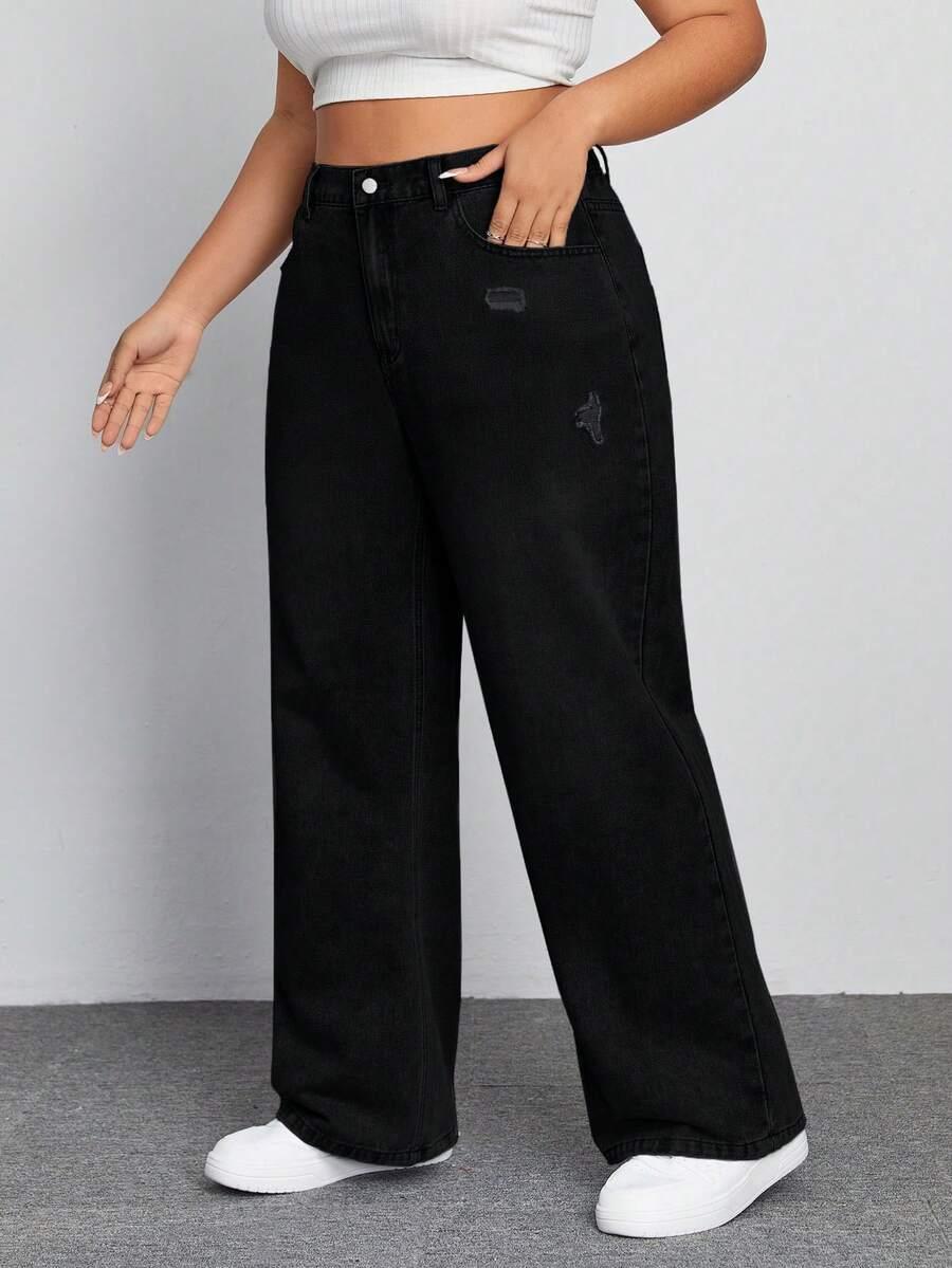 czarne spodnie jeans
