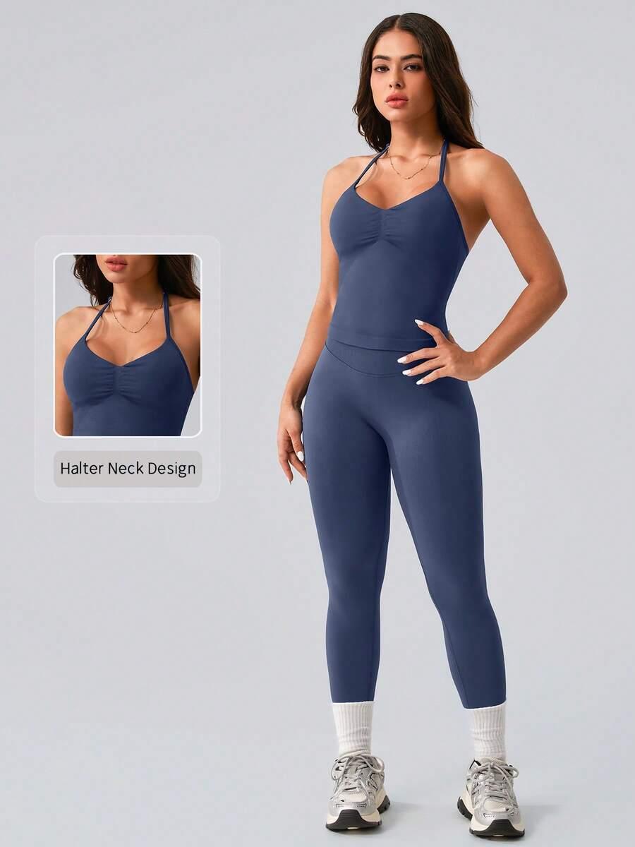 komplet top legginsy