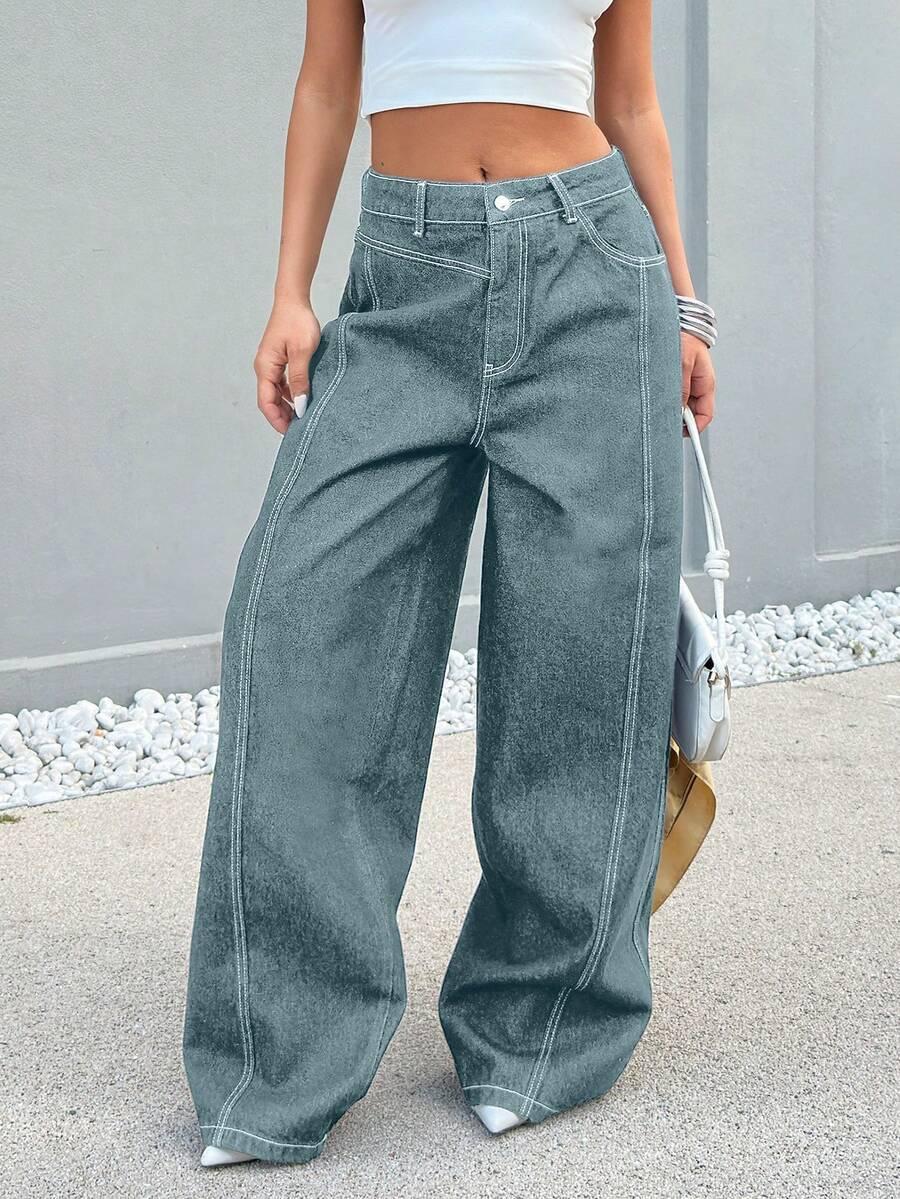 NIEBIESKIE SPODNIE JEANS