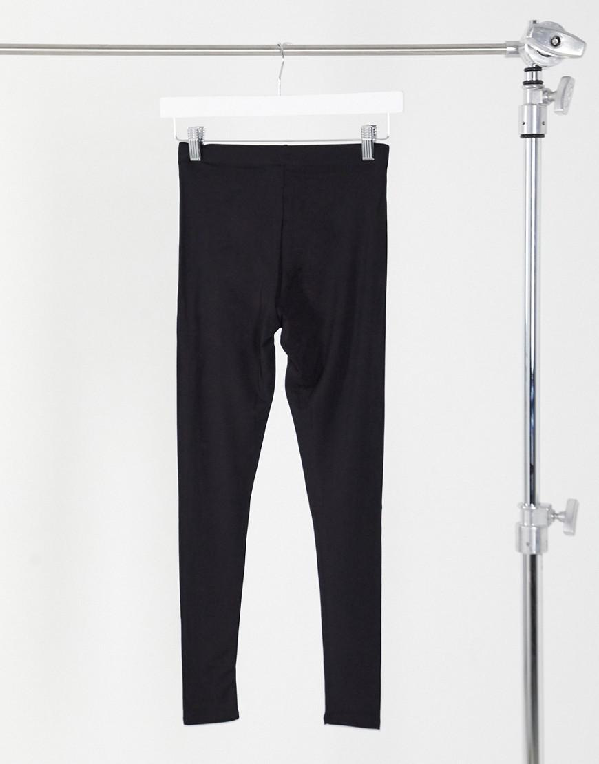 czarne klasyczne legginsy