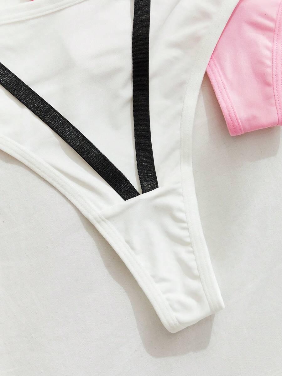 kolorowe stringi 5-pack