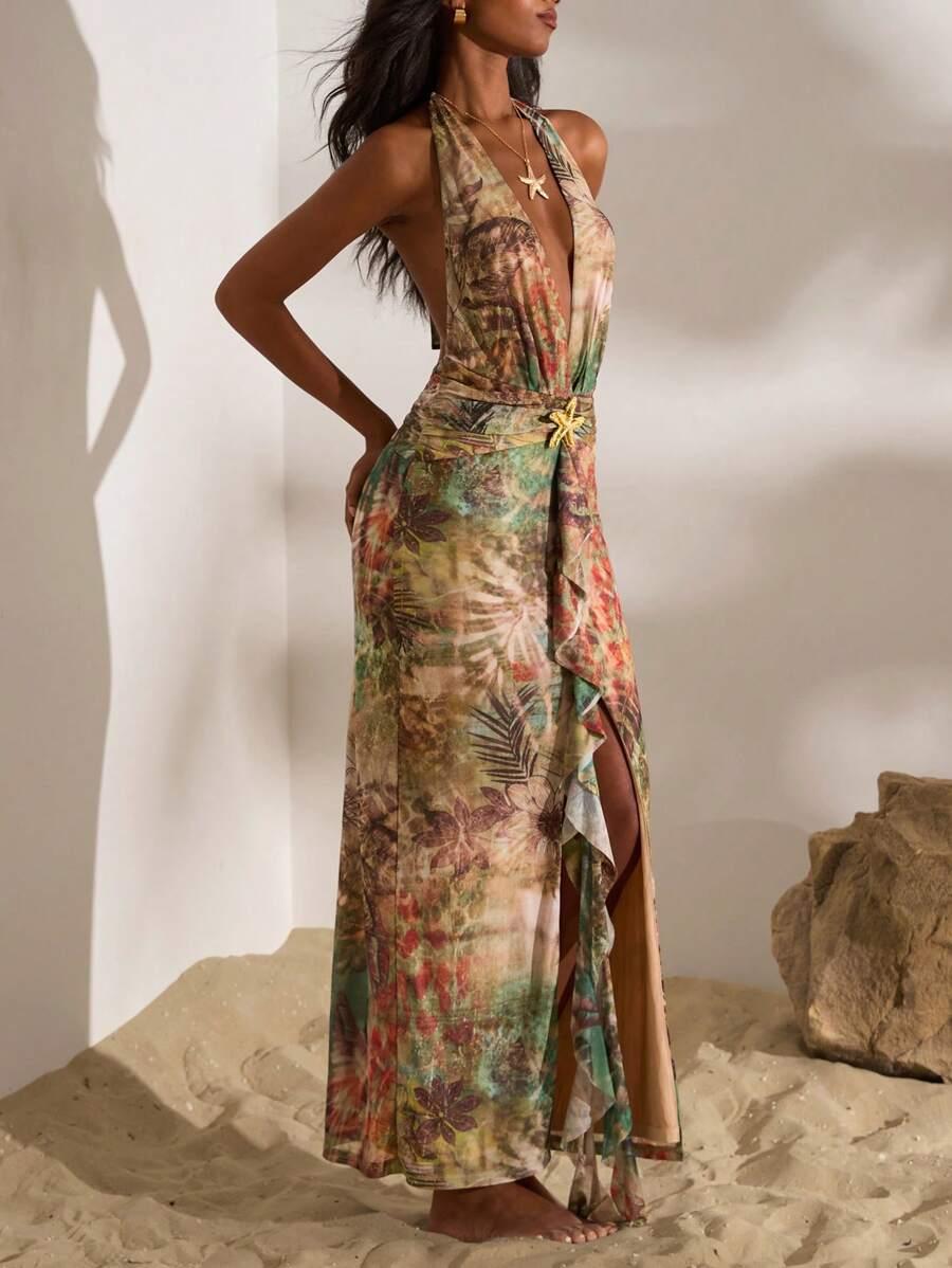 maxi sukienka print