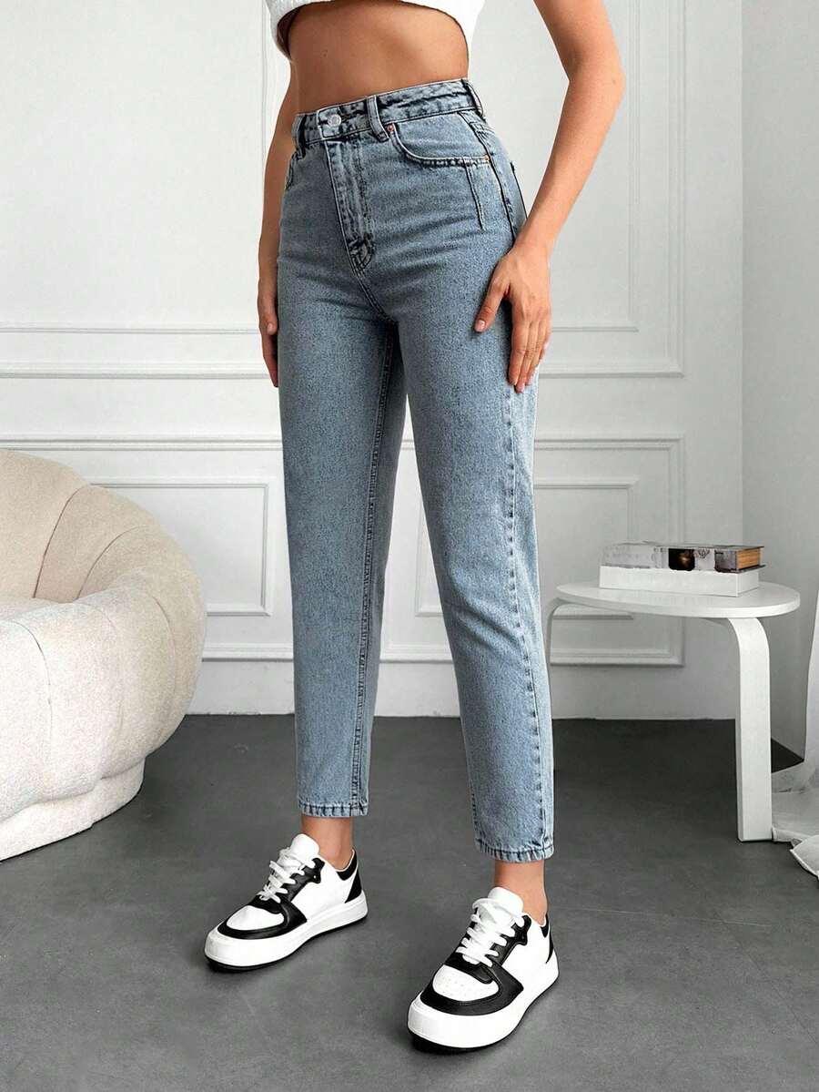 NIEBIESKIE SPODNIE JEANS RURKI