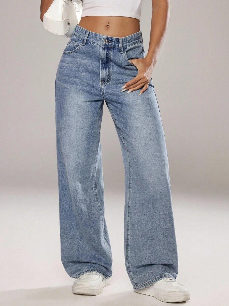 NIEBIESKIE SPODNIE JEANS