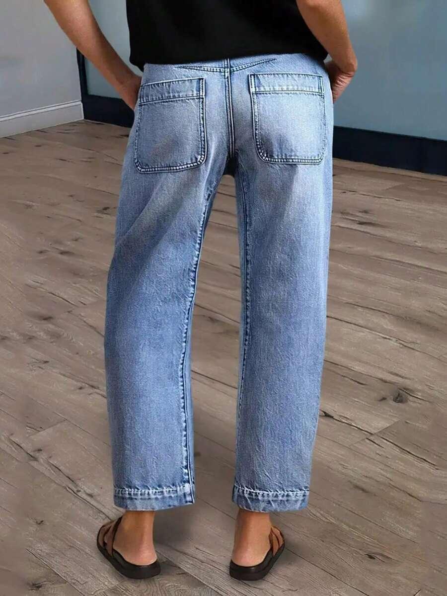 NIEBIESKIE SPODNIE JEANS
