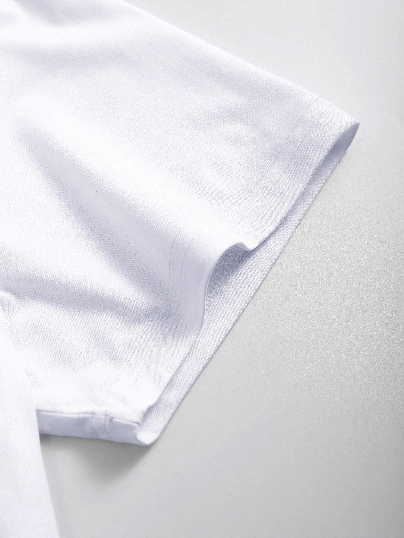 klasyczny biały gładki t-shirt basic