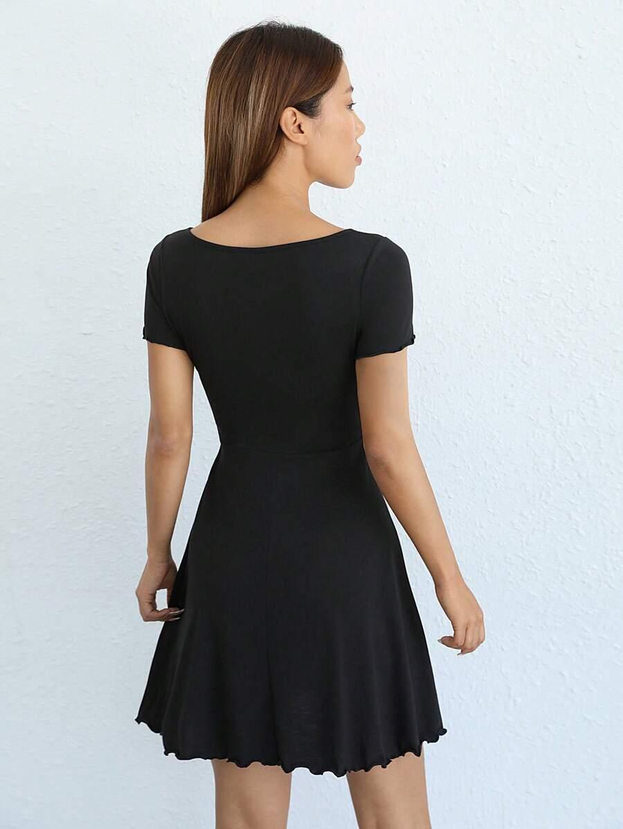 CZARNA MINI SUKIENKA