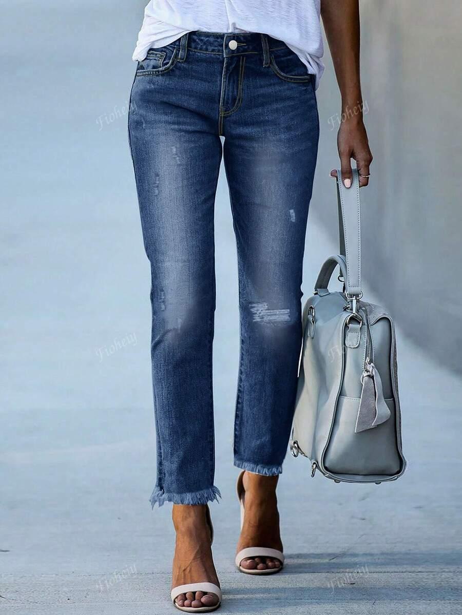 NIEBIESKIE SPODNIE JEANS