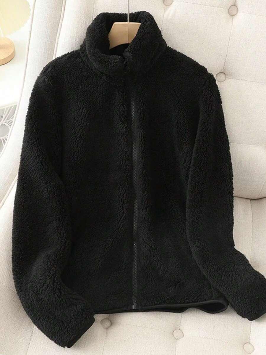 CZARNA ROZPINANA BLUZA MIŚ