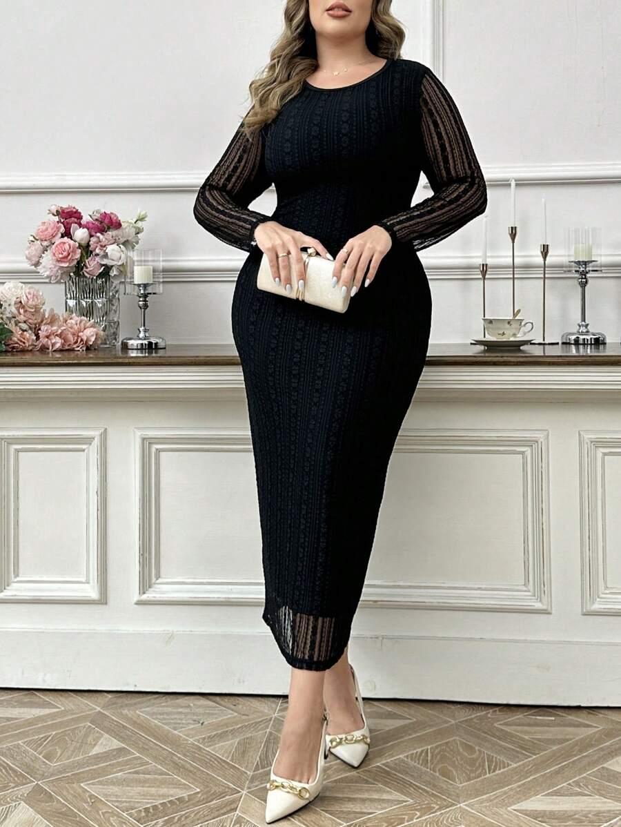 CZARNA MAXI SUKIENKA