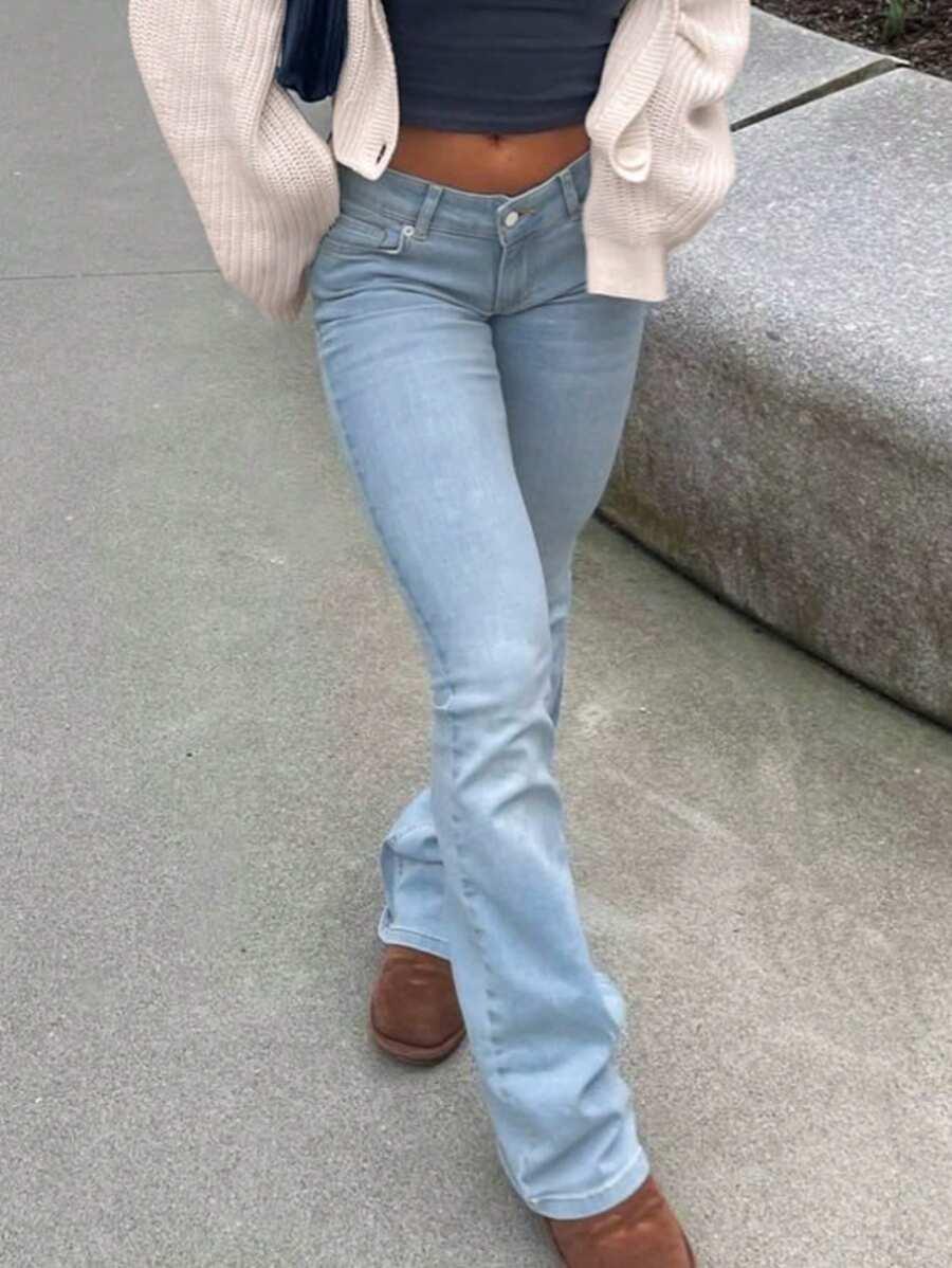 NIEBIESKIE SPODNIE JEANS