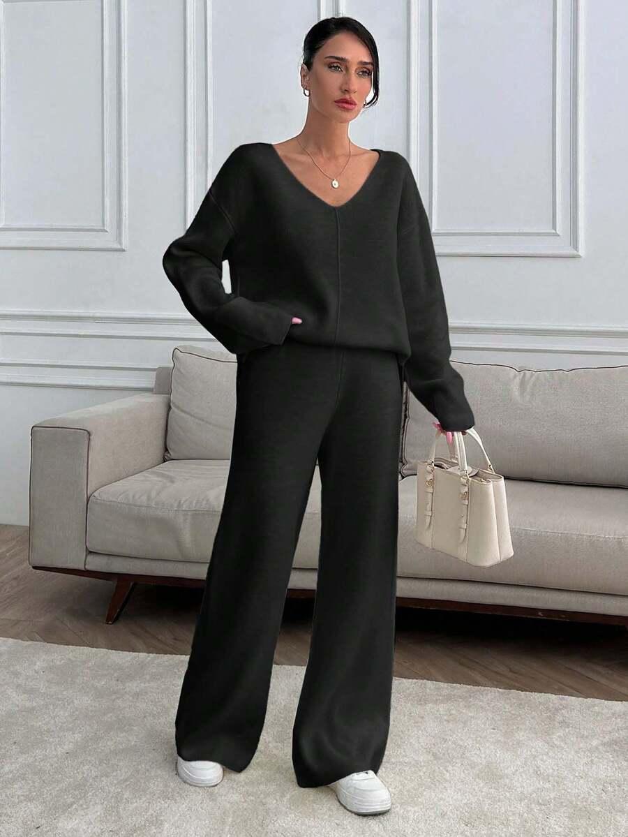 spodnie sweter komplet