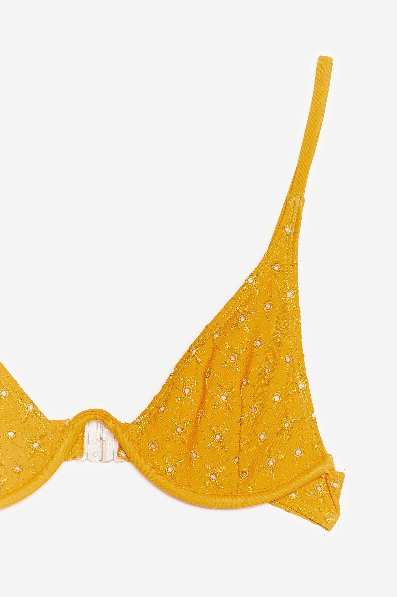 żółty komplet bikini