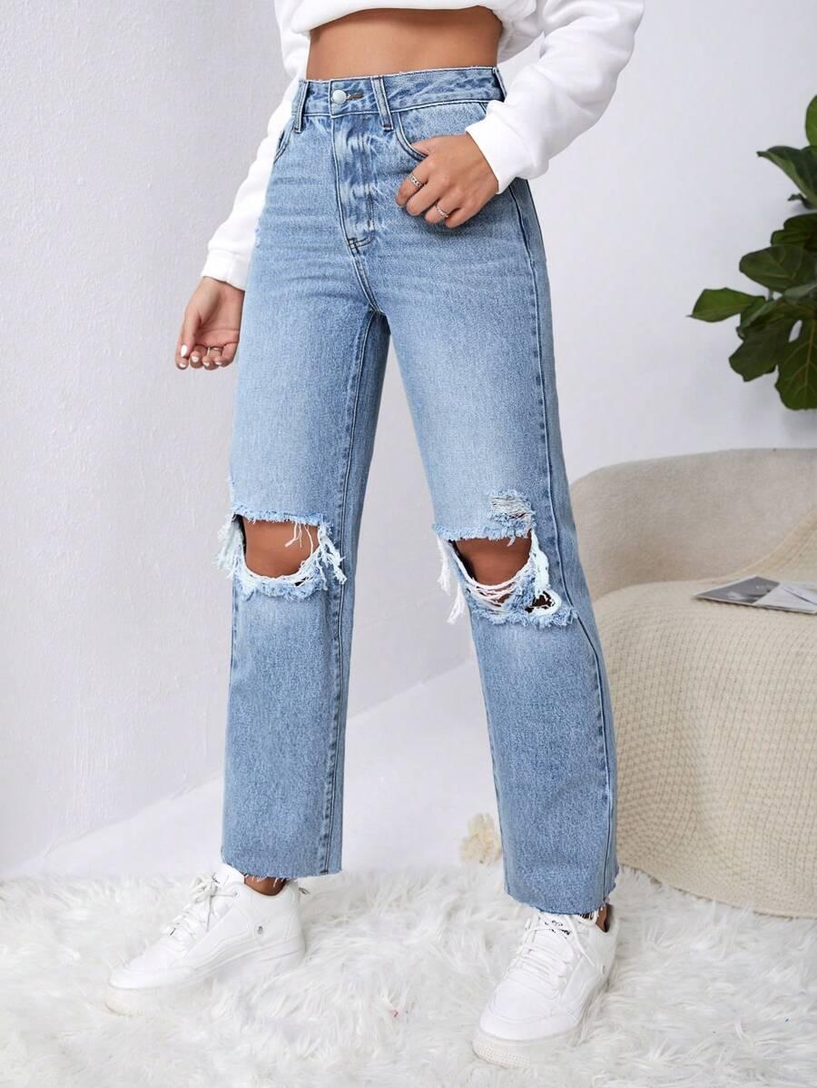 NIEBIESKIE SPODNIE JEANS 