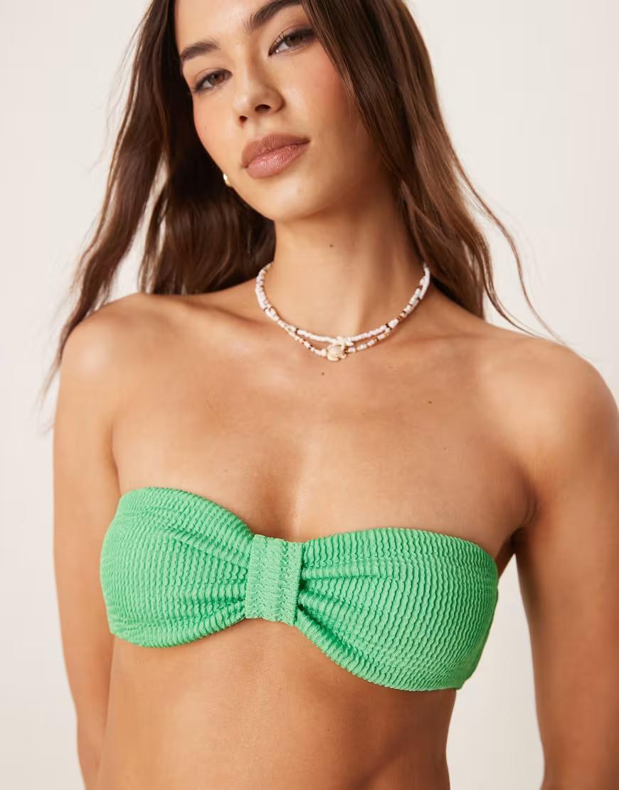 zielona góra od bikini tekstura odpinane ramiączko