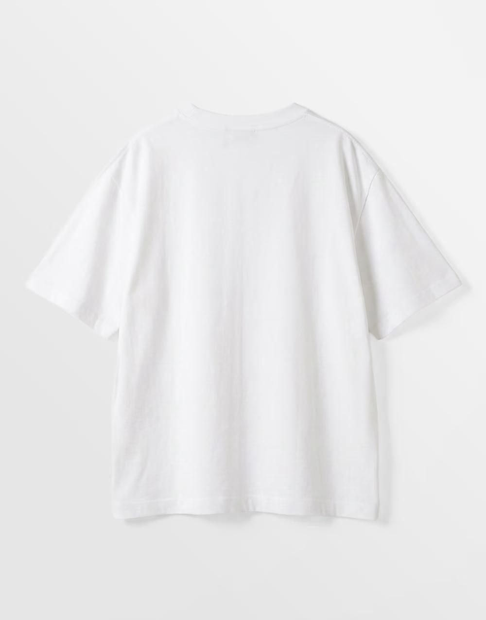 biały t-shirt print