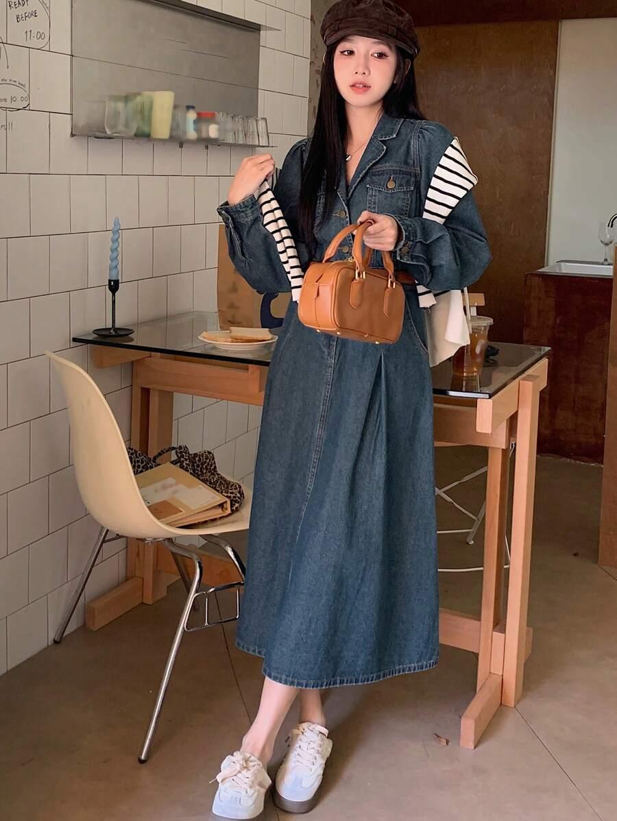 SUKIENKA JEANSOWA MIDI 