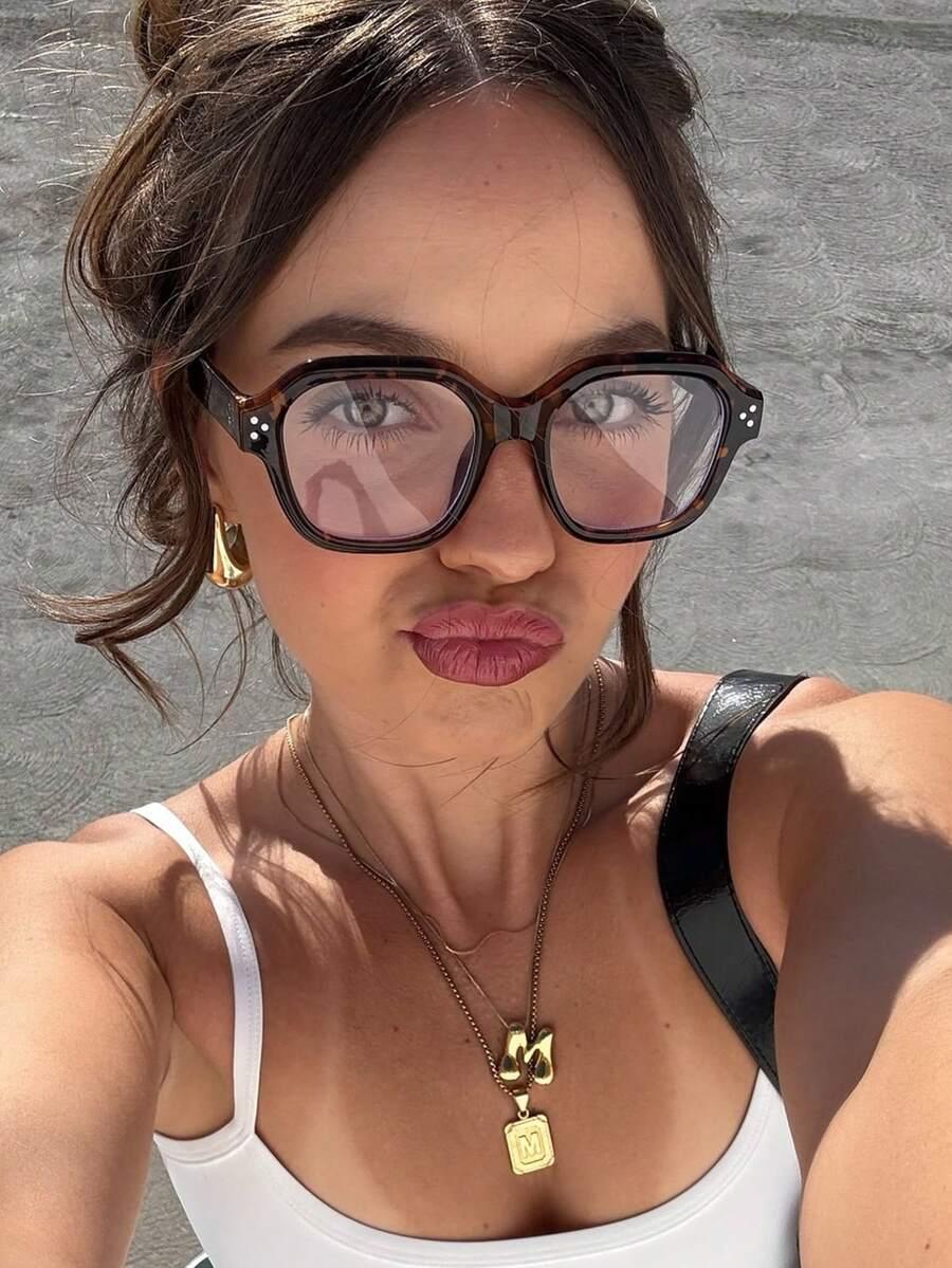 okulary zerówki animal print