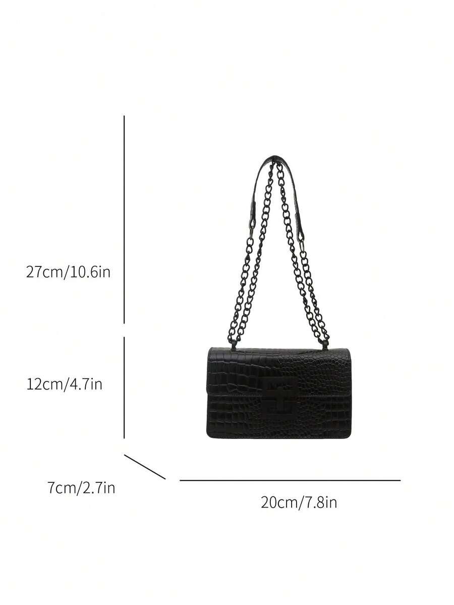 czarna mini torebka 