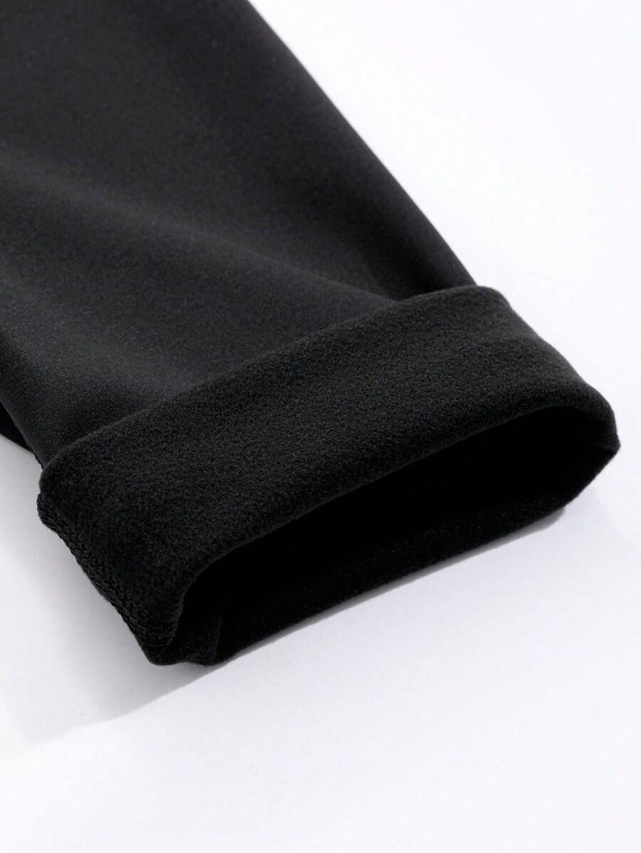 CZARNE GŁADKIE LEGGINSY 