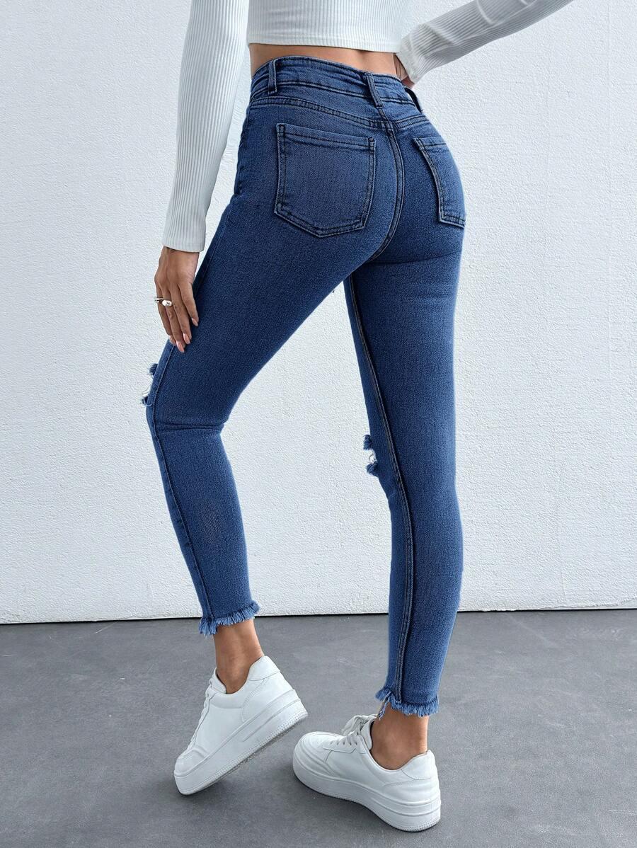 NIEBIESKIE SPODNIE JEANS