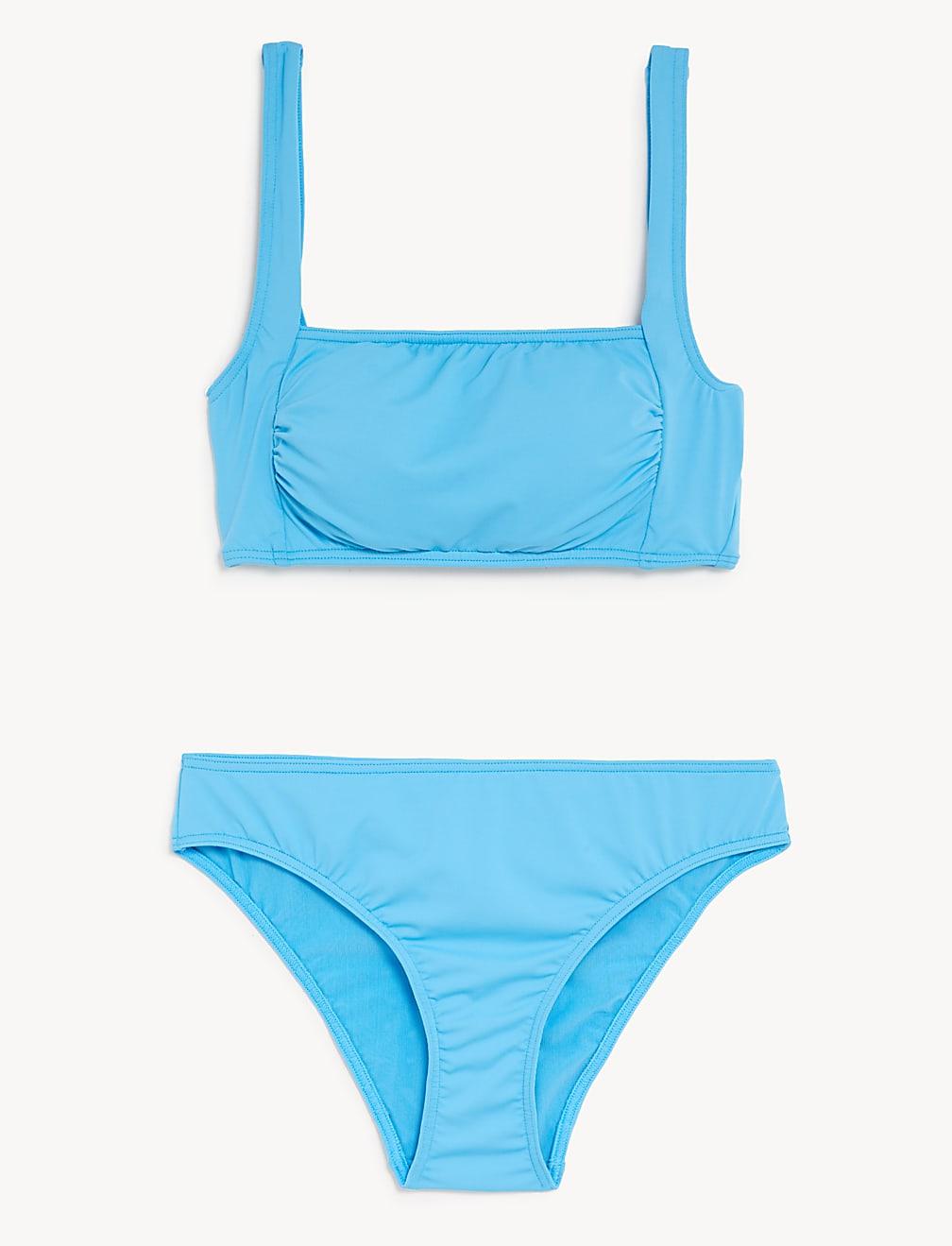 NIEBIESKIE BIKINI KOMPLET T52-8950-H0