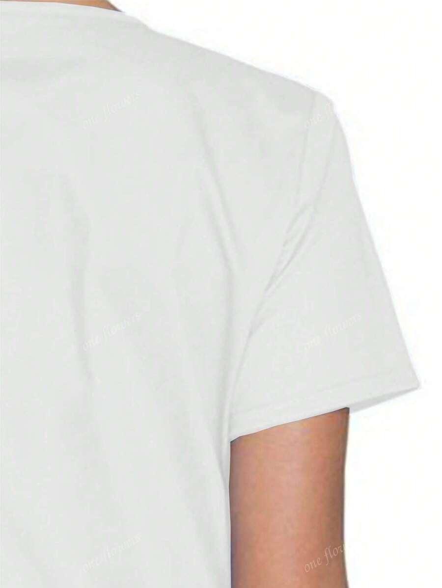 BIAŁA BLUZKA V-NECK