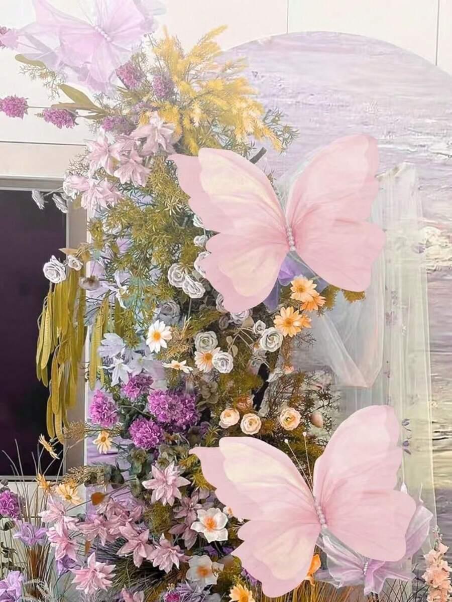 fioletowy MOTYL DEKORACJA
