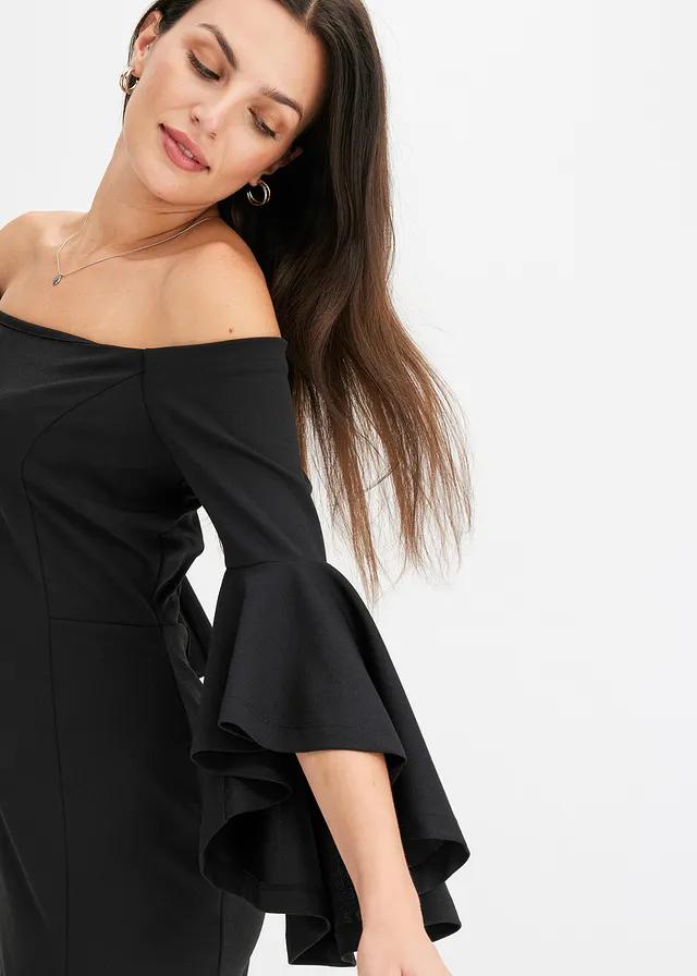 czarna mini sukienka