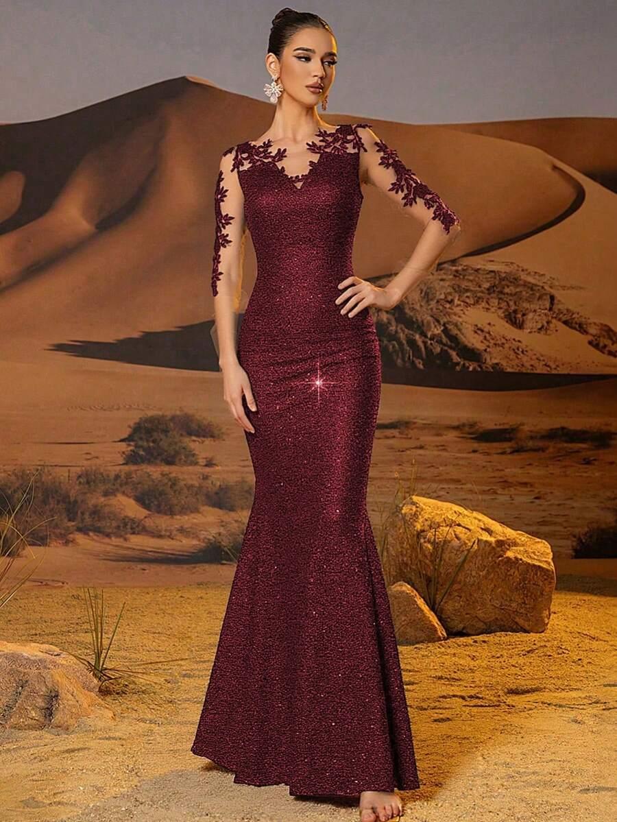 CZERWONA MAXI SUKIENKA