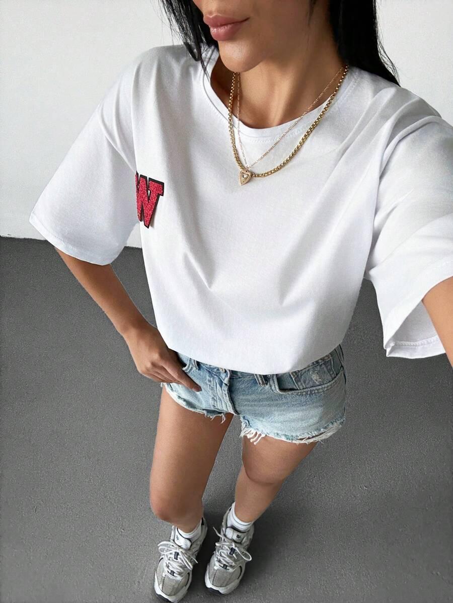 T-SHIRT DAMSKI BIAŁY