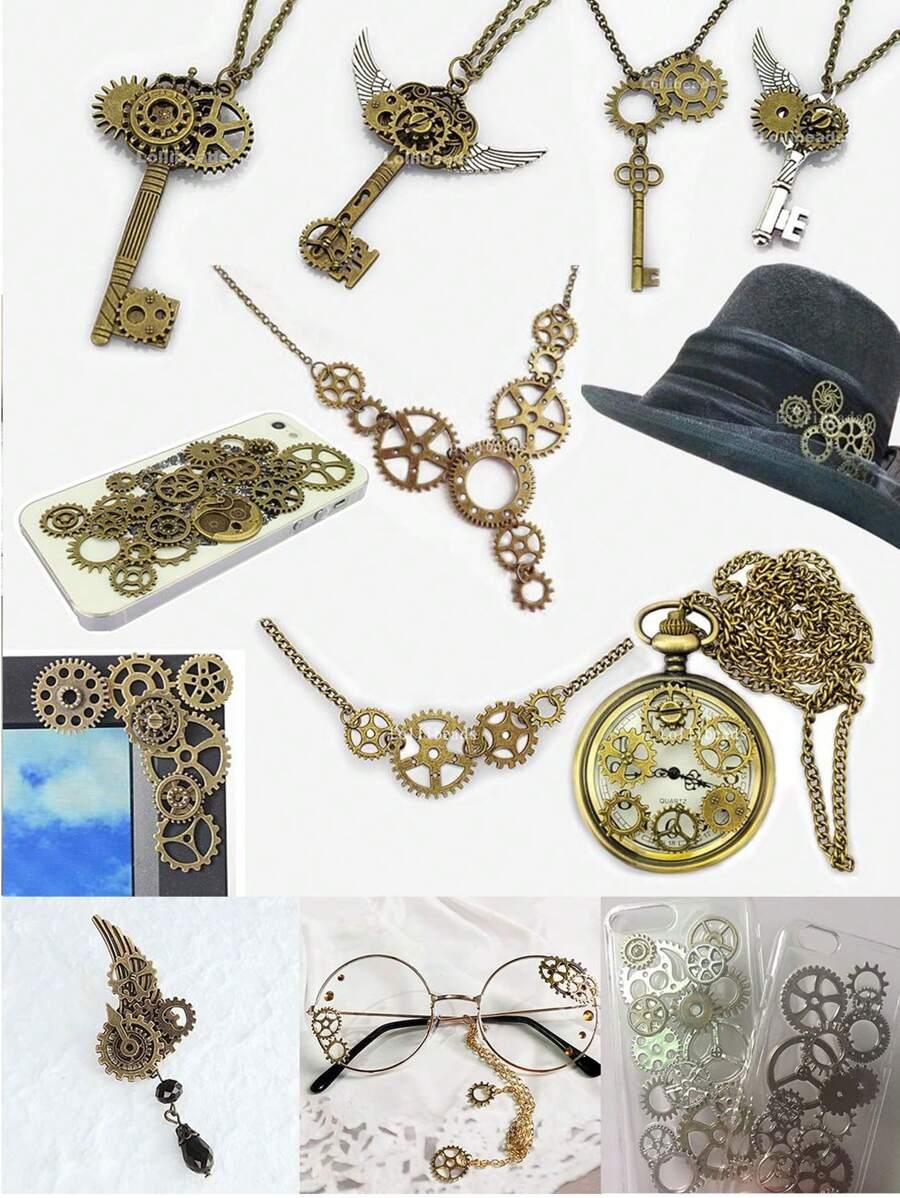 ozdobne elementy mechaniczne w stylu steampunk